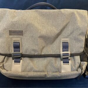Timbuk2 Tan Canvas Messenger Bag with Minimalist Design
